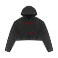 Women’s Mineral Washed Crop Hoodie